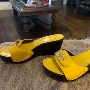 Yellow Tory Burch Shoes